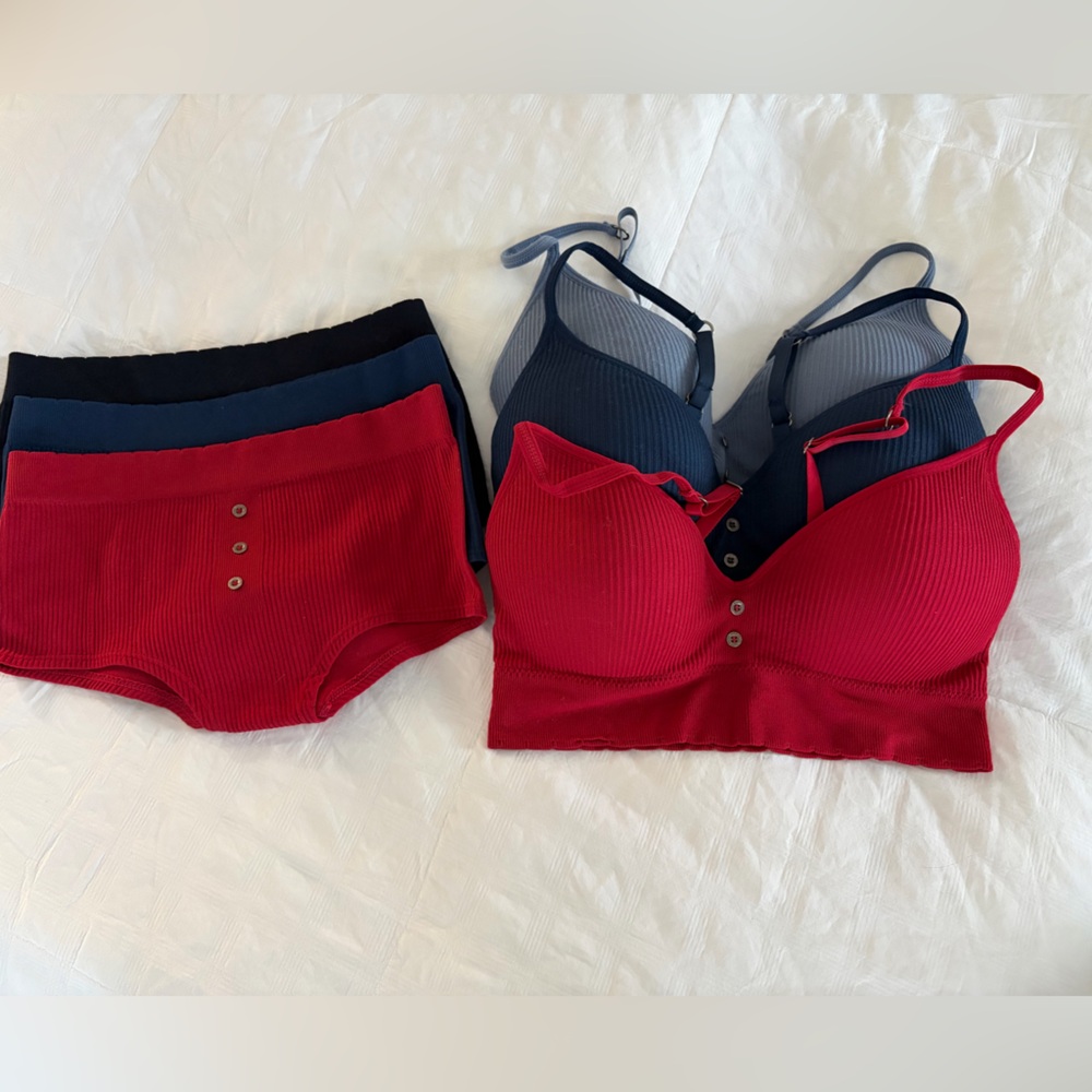 Lucky Brand ladies Red and Blue Bottoms